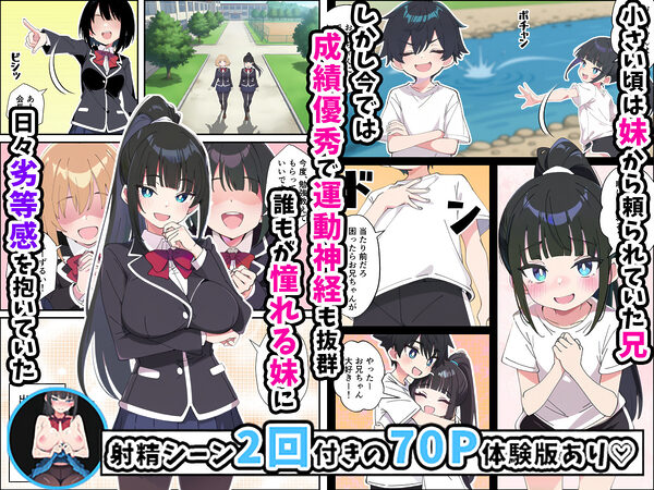 みんなの憧れの生徒会長である妹がエロ漫画大好きな変態だと発覚したので 濃厚あまあまセックスした話 画像2