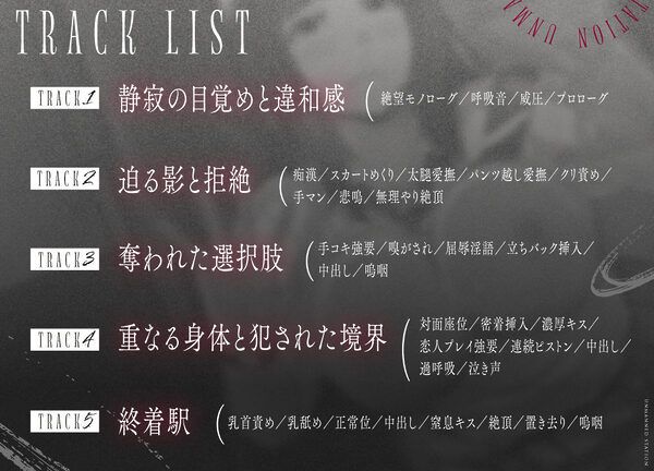 【無人駅ASMR】痴●×中出しレ●プ〜おとなしい巨乳少女を誰もいない電車内で凌●〜 画像4